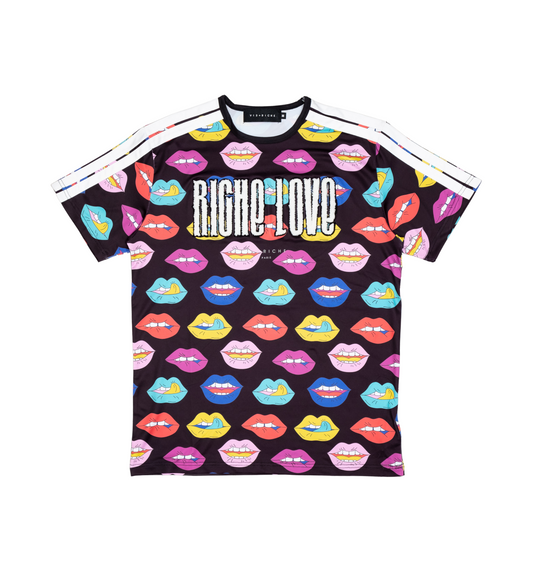 Riche Love Lips Tee - Black | Vie+Riche
 _1