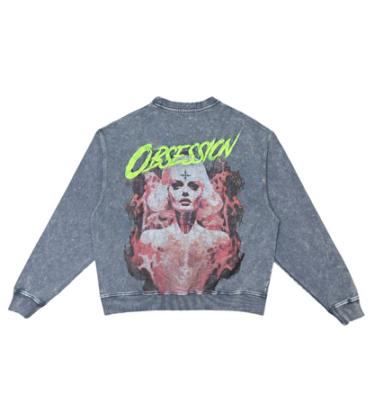 TieDye Obsession Crewneck - Grey | Vie+Riche
 _2