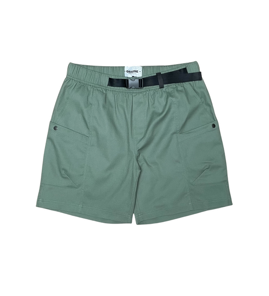 Genuine Clip-On Twill Shorts	 Olive 1