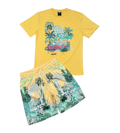 Exotic destination tshirt short set