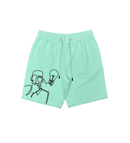 Red Tag Ambitious Thinking Short - Pastel Green | Red Tag Brand _1