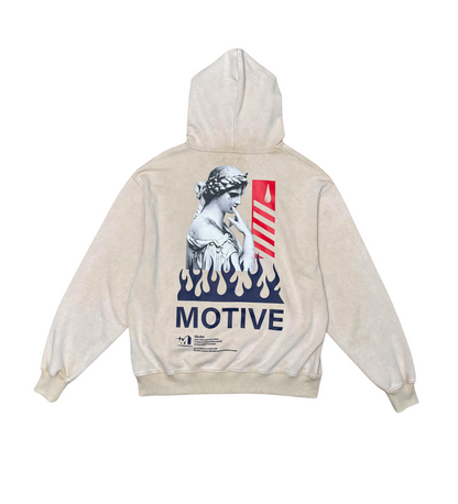 Garment Dyed Fashion Pullover Hoodie - Brown | Motive _10