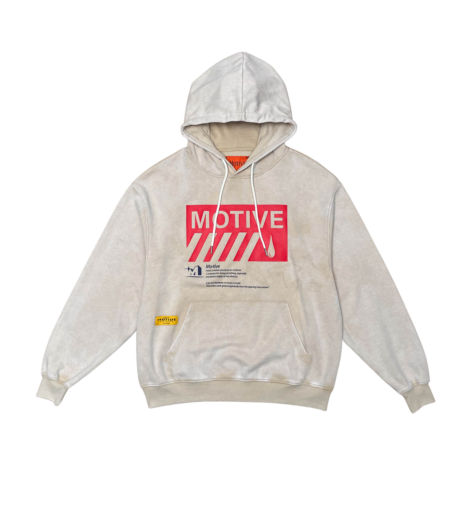 Garment Dyed Fashion Pullover Hoodie - Brown | Motive _9