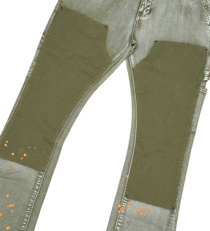 Flared Fit Pant Army by Vicious - 3