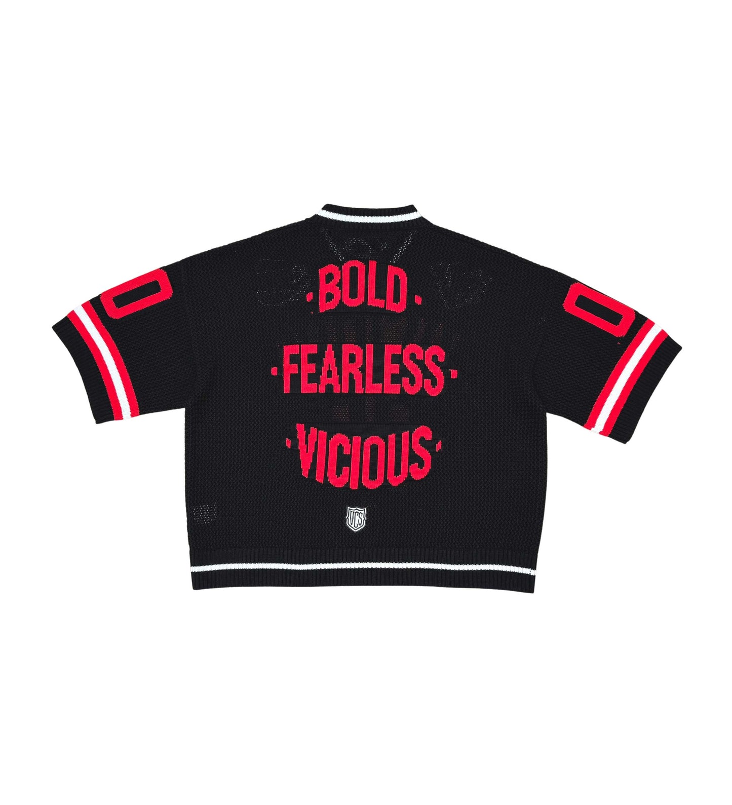 Vicious Crop Jersey Sweater Black by Vicious - 2