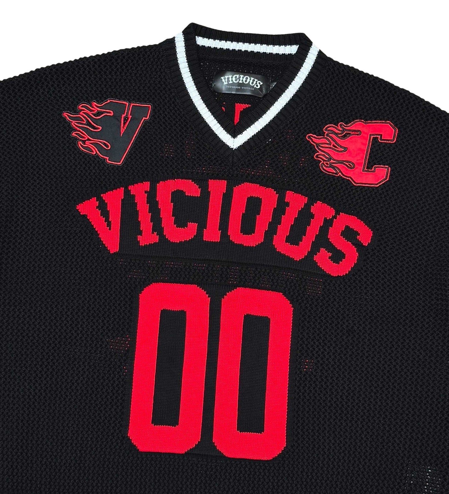 Vicious Crop Jersey Sweater Black by Vicious - 3