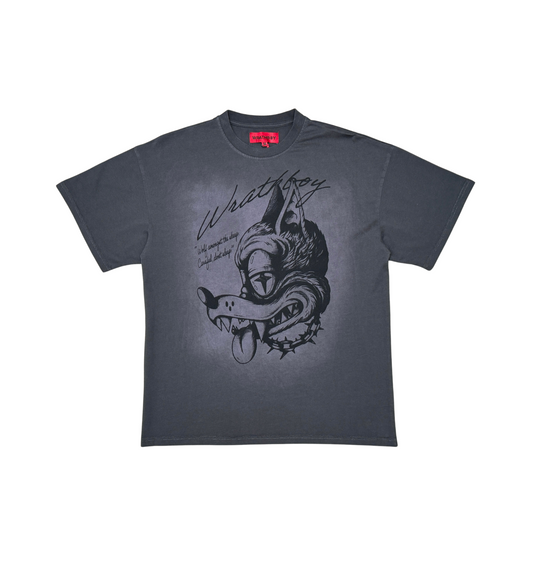 Wrathboy wolf head gothic tee